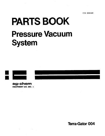 AGCO 004 TerraGator (pressure vac system) Parts Book AG008589 English