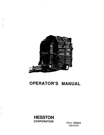 AGCO 10 SH10 Stakhand (1972, prior to sn 1239) Operator Manual 886804 English