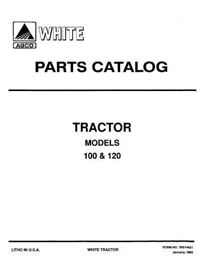 AGCO 100 120 Tractor Parts Book 79014431 English
