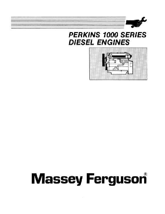 AGCO 1000 Series Phaser Perkins Engine Service Manual 1449239M4 English