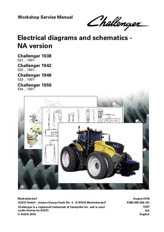 AGCO 1038 1042 1046 1050 Tractor (No Am Schematics) Service Manual 72626197 English