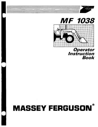 AGCO 1038 Loader Operator Manual 1449497M1 English