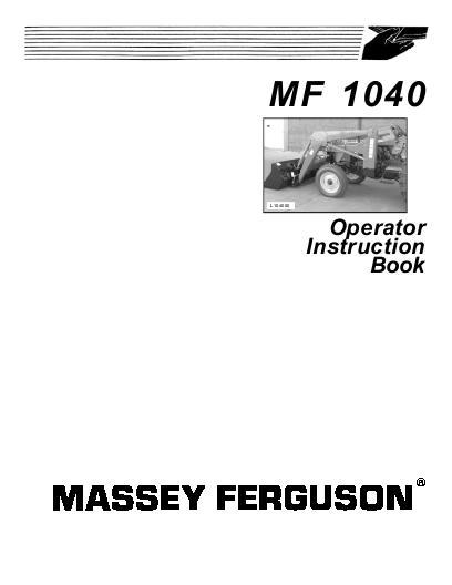 AGCO 1040 Loader Operator Manual 1449950M2 English