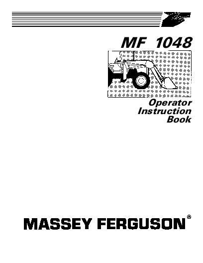 AGCO 1048 Loader Operator Manual 1449499M1 English