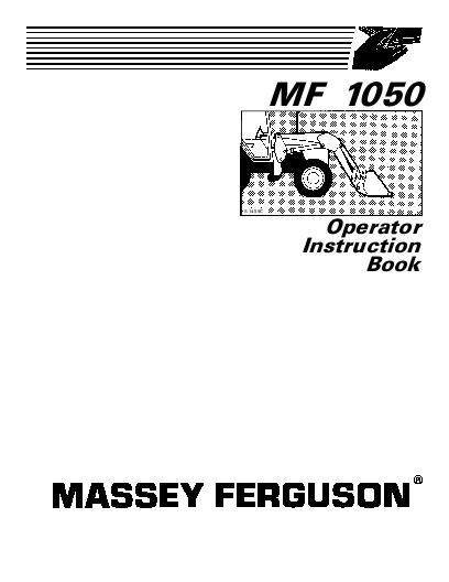 AGCO 1050 Loader Operator Manual 1449764M1 English