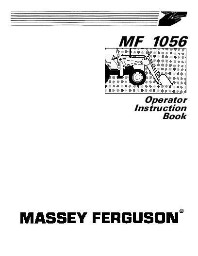 AGCO 1056 Loader Operator Manual 1449750M1 English