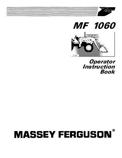 AGCO 1060 Loader Operator Manual 1449765M1 English