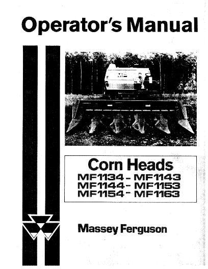 AGCO 1100 Series Corn Head (Brazil production) Operator Manual 3316290M2 English