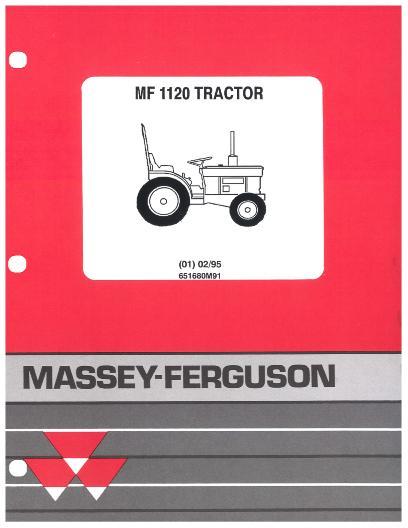 AGCO 1120 Compact Tractor Parts Book 651680M91 Multiple