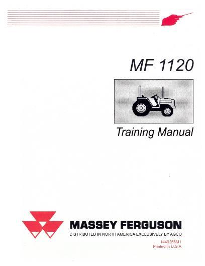 AGCO 1120 Compact Tractor (training) Service Manual 1449266M1 English