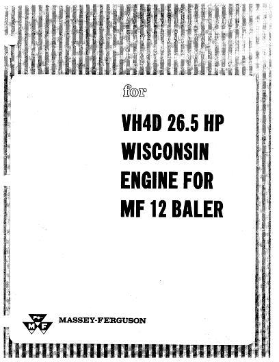 AGCO 12 Baler (Wisc VH4D engine supplement) Operator Manual 690784M1 English