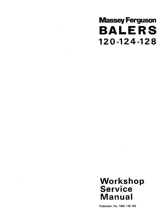 AGCO 120 124 128 Rectangular Baler (twine) Service Manual 1856145M2 English