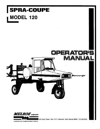 AGCO 120 Sprayer Operator Manual 6619919 English
