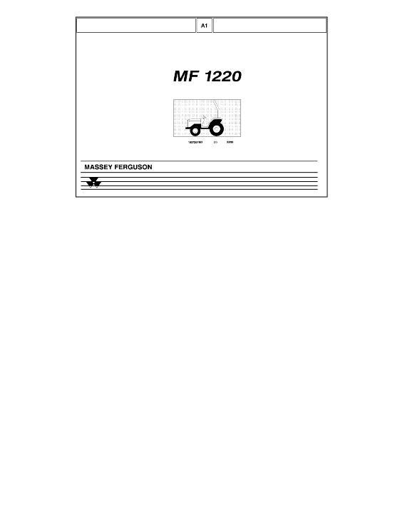AGCO 1220 Compact Tractor Parts Book 1637267M3 Multiple