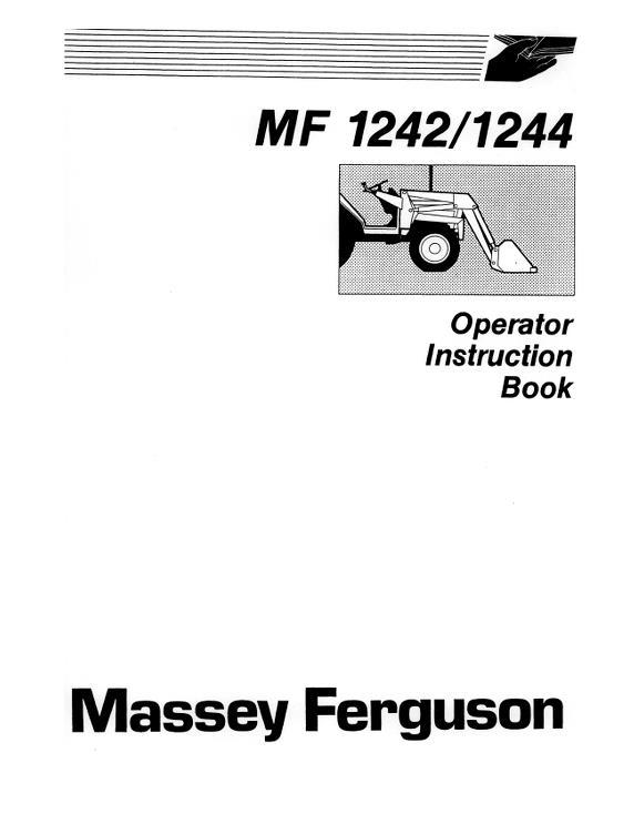 AGCO 1242 1244 Loader Operator Manual 1449703M2 English