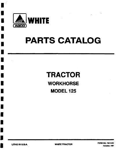 AGCO 125 Tractor (Workhorse) Parts Book 79014463 English