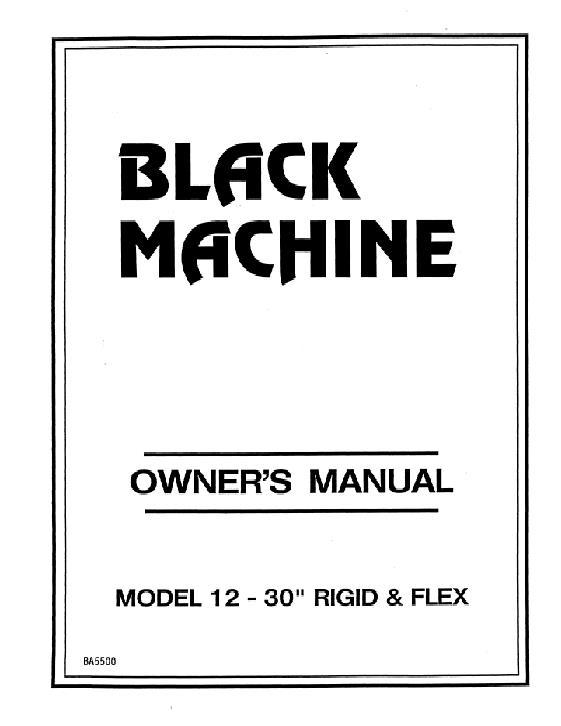 AGCO 12R30 13R15 Black Machine Planter (1994) Operator Manual BA5500 English