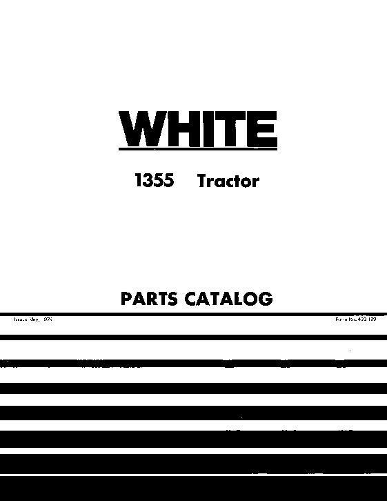 AGCO 1355 Tractor Parts Book 433199 English