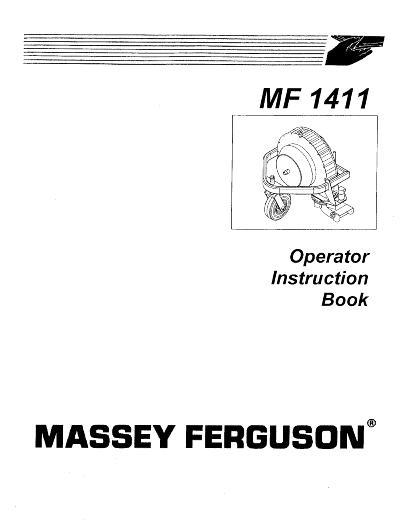 AGCO 1411 Debris Blower Operator Manual 4263292M1 English