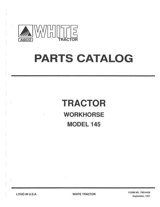 AGCO 145 Tractor (Workhorse) Parts Book 79014459 English