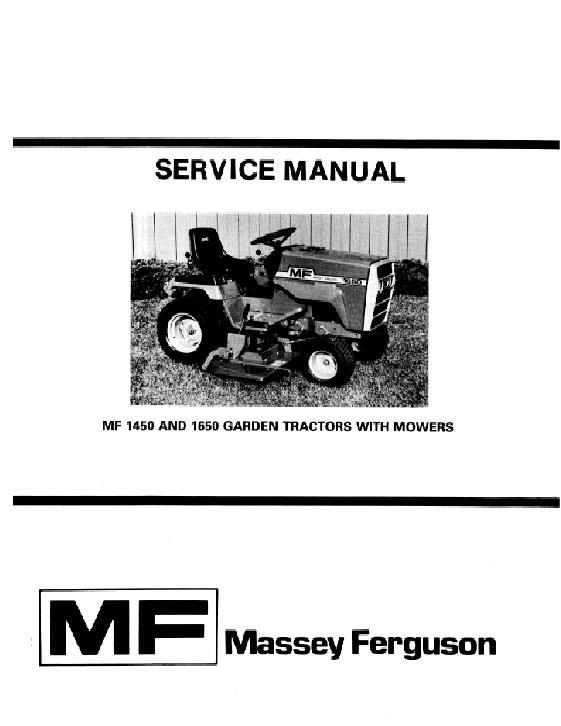 AGCO 1450 1650 Lawn Tractor Service Manual 1448783M2 English