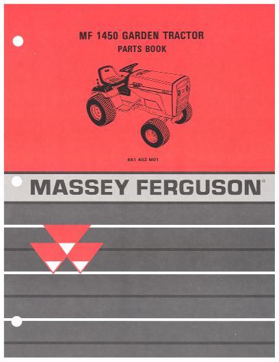 AGCO 1450 Lawn Tractor Parts Book 651402M91 Multiple