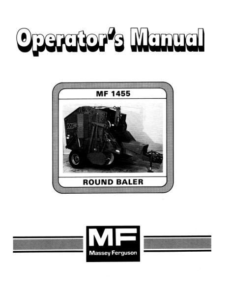 AGCO 1455 Round Baler Operator Manual 1449098M1 English