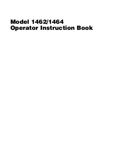 AGCO 1462 1464 Loader Operator Manual 1449934M5 English