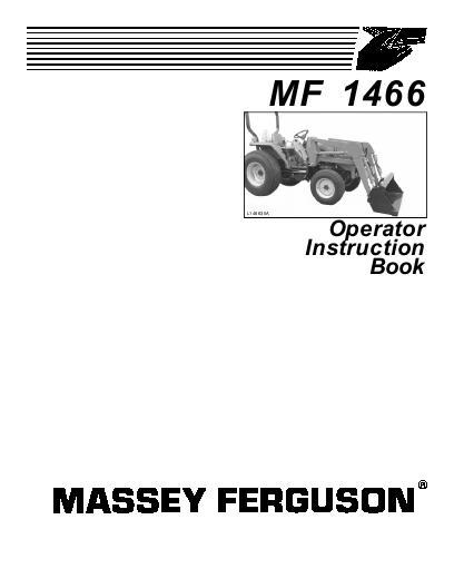 AGCO 1466 Loader Operator Manual 1449935M3 English