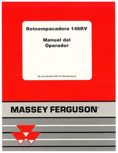 AGCO 146RV Baler (1997, CE) Operator Manual 700714780B Spanish