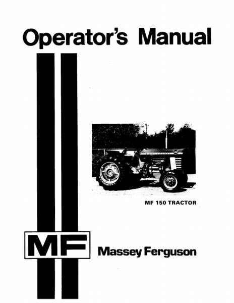 AGCO 150 Tractor (Perkins gas & diesel) Operator Manual 1448079M3 English