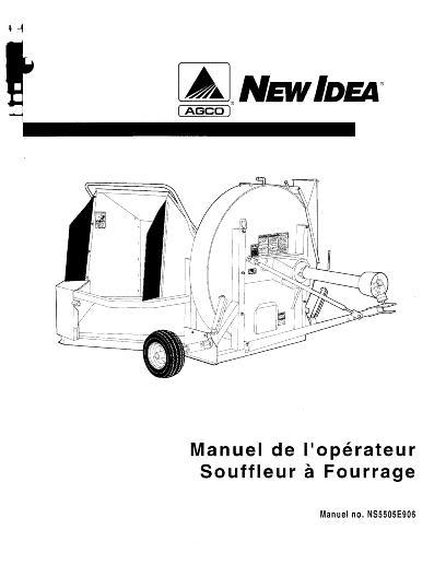 AGCO 1515 1515HO (Dion) Forage Blower (2005) Operator Manual NS5505E906 English