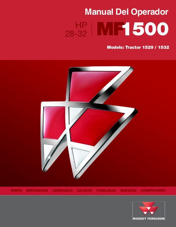 AGCO 1529 1532 Tractor Operator Manual 4283086M3 Spanish