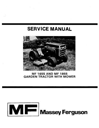 AGCO 1655 1855 Lawn Tractor Service Manual 1448782M2 English