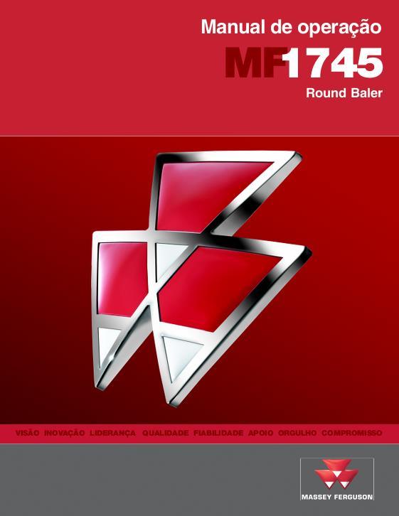 AGCO 1745 Round Baler (eff sn AHR02235) Operator Manual 79035380C Portuguese