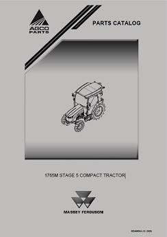 AGCO 1765M Compact Tractor Parts Book 652489A English