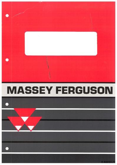 AGCO 185 Tractor Parts Book 819615M4 English