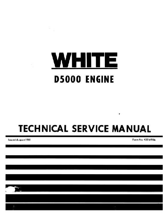 AGCO 2-135 2-155 Tractor (D5000 Hercules engine) Service Manual 432698A English