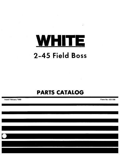 AGCO 2-45 Tractor Parts Book 433338 English