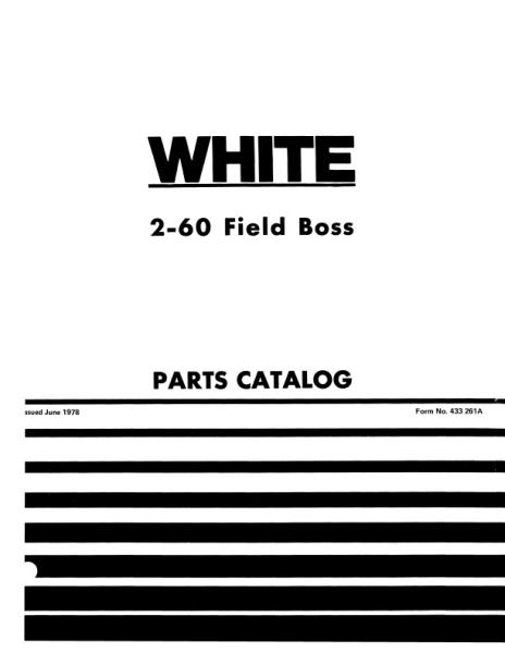 AGCO 2-60 Tractor Parts Book 433261A English