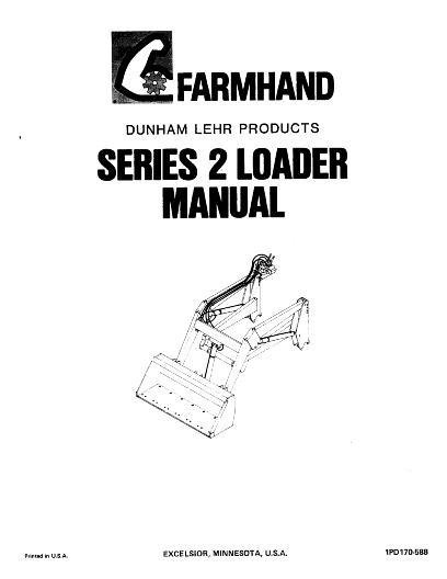 AGCO 2 Series Loader (prior sn 26141) Operator Manual 1PD170588 English