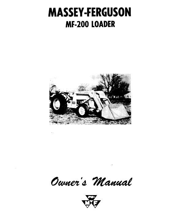AGCO 200 Industrial Loader (standard) Operator Manual 690535M2 English
