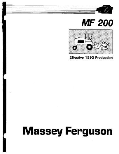 AGCO 200 Swather Service Manual 1449258M2 English