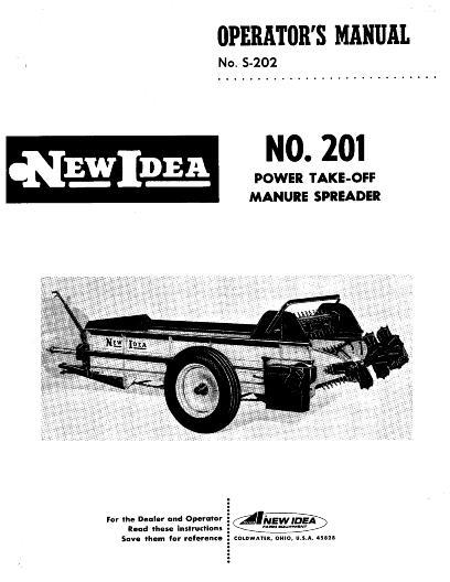 AGCO 201 Manure Spreader Operator Manual 985196 English