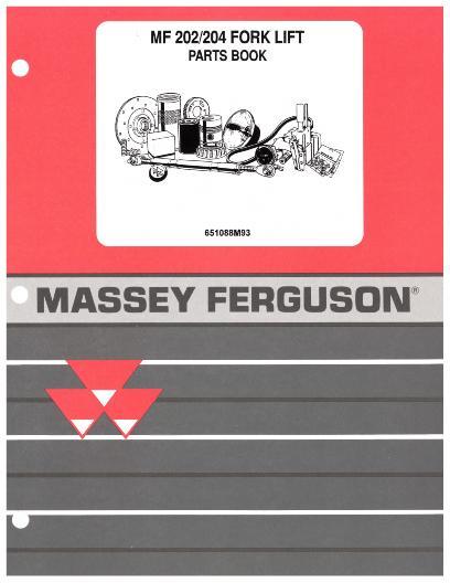 AGCO 204 Forklift Parts Book 651088M93 English