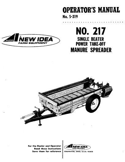 AGCO 211 212 213 214 217 Manure Spreader Operator Manual 985967 English