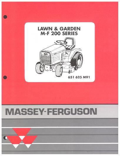 AGCO 212GTX 214GTX 216GTX 218GTX Lawn Tractor Parts Book 651625M91 English