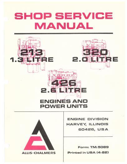 AGCO 213 320 426 Engine (power unit) Service Manual 79007473 English