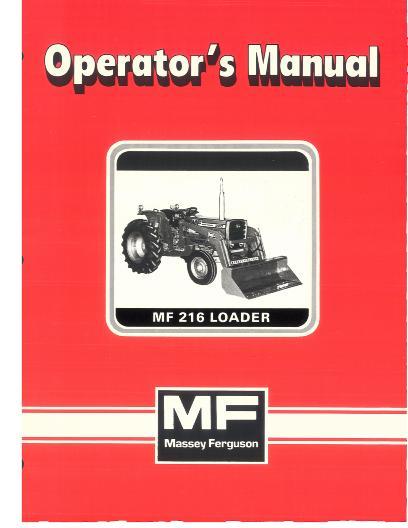 AGCO 216 Loader Operator Manual 1448498M4 English
