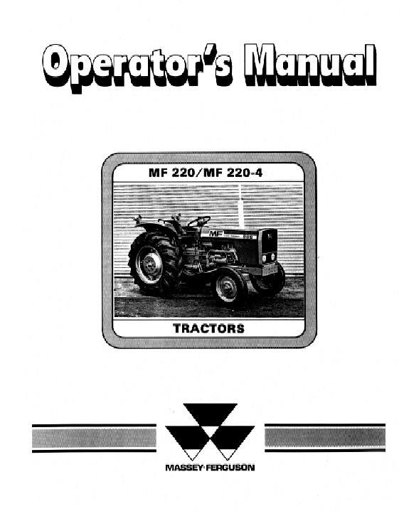 AGCO 220 220-4 Compact Tractor Operator Manual 1448494M4 English 1 AGCO 220 220-4 Compact Tractor Operator Manual 1448494M4 English